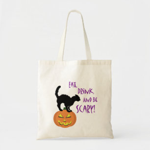 Eat, Drink, and be Scary! Tote Bag