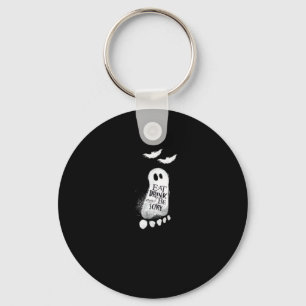 Eat Drink And Be Scary Trendy Graphic Keychain