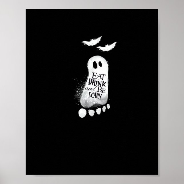 Eat Drink And Be Scary Trendy Graphic Poster (Front)