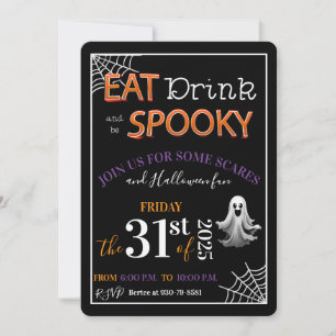 Eat, Drink, and be Spooky Invitation