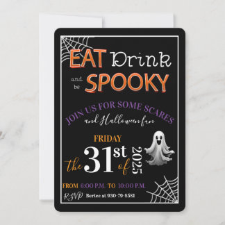 Eat, Drink, and be Spooky Invitation