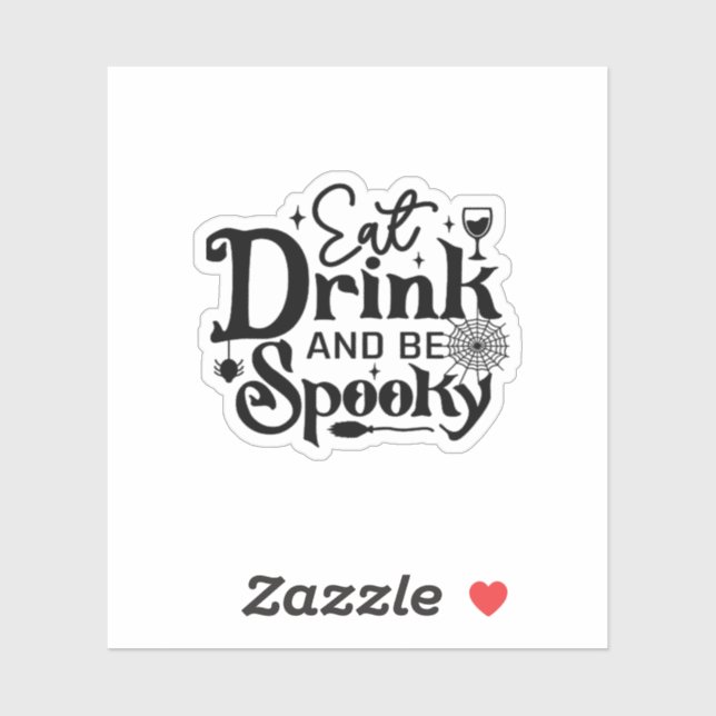 Eat Drink And Be Spooky Retro Classic (Sheet)