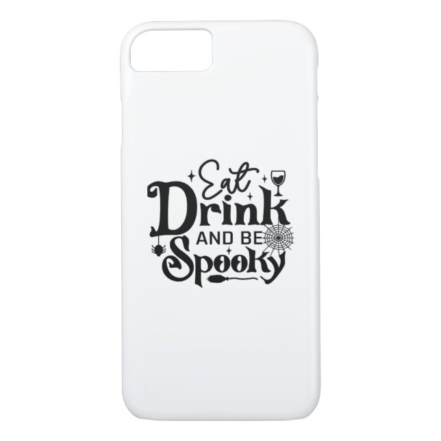 Eat Drink And Be Spooky Retro Classic Case-Mate iPhone Case (Back)
