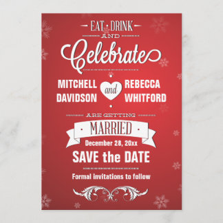 Eat Drink and Celebrate Winter Red Save the Date