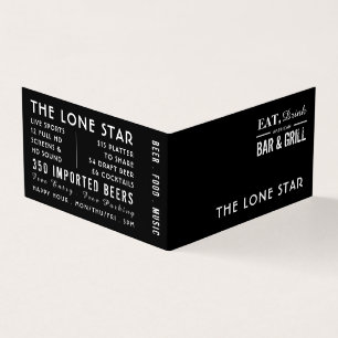 Eat, Drink Bar & Grill, Pub/Brewery, Detailed Business Card