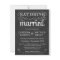 Eat Drink be Married Chalkboard Wedding Invitation