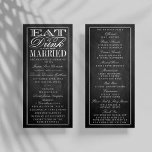 Eat, Drink & Be Married Chalkboard Wedding Program<br><div class="desc">Eat, Drink & Be Married Chalkboard Wedding Programs.</div>