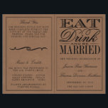 Eat, Drink & Be Married Rustic Kraft Wedding<br><div class="desc">Eat,  Drink & Be Married Rustic Kraft Wedding Program Templates. 
 
  VIEW MATCHING ITEMS FOR THIS COLLECTION</div>