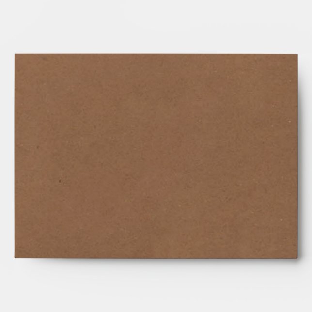 Eat, Drink & Be Married Rustic Kraft Wedding Envelope (Front)