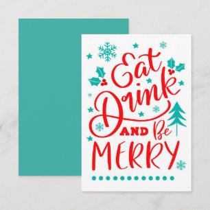 Eat, Drink & Be Merry Card