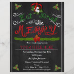 EAT DRINK BE MERRY Christmas Chalk Party Flyer<br><div class="desc">EAT DRINK BE MERRY Christmas Chalk Party Flyer</div>