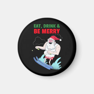 Eat, Drink & Be Merry Christmas Magnet