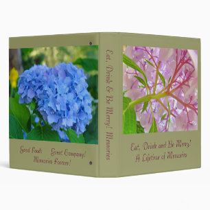 Eat Drink Be Merry! custom binder Hydrangea Flower
