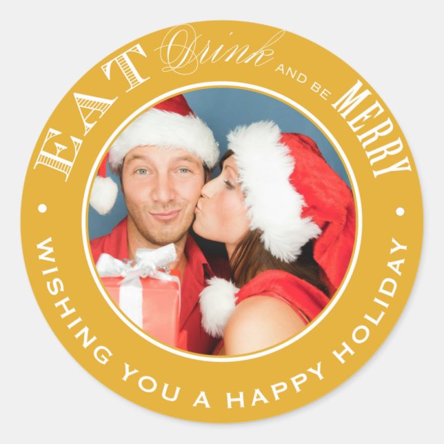 EAT, DRINK & BE MERRY | HOLIDAY ENVELOPE SEAL (Front)