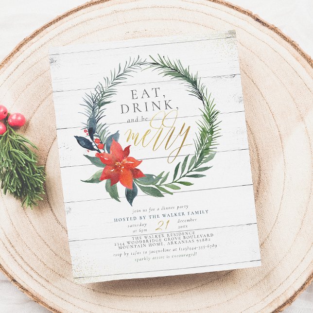 Eat Drink & Be Merry | Rustic Dinner Party Budget (Creator Uploaded)