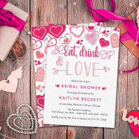 "Eat, Drink & Love" Valentine's Day Bridal Shower