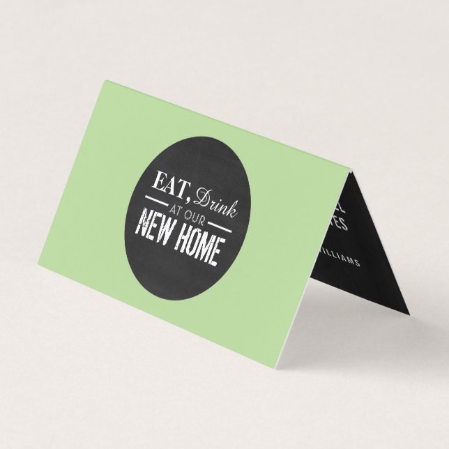 Eat Drink New Home, Change of Address Card (Front)