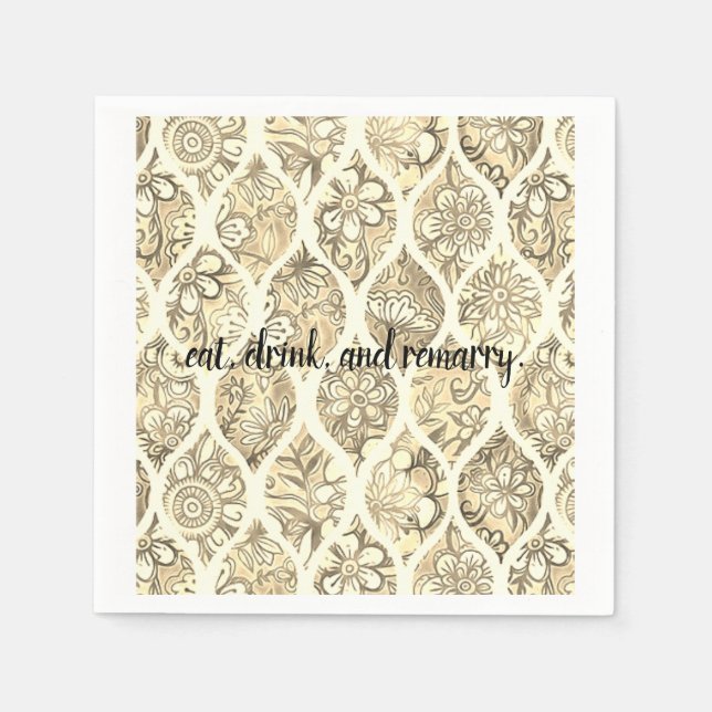eat, drink, & remarry napkin (Front)