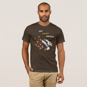 Eat Fight Repeat Karate T-Shirt