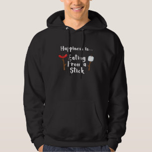 Eat From A Stick Funny Camping Campfire S 1 Hoodie