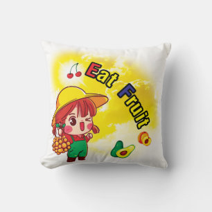 Eat Fruit Pillow