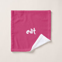 "eat" Funny Fun Quirky Cute Pink