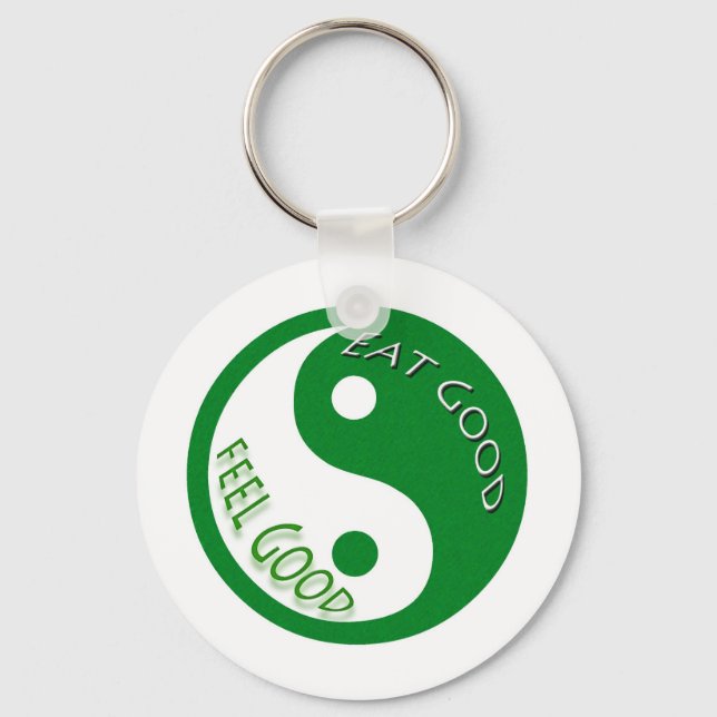 Eat Good Feel Diet and Weight Loss Keychain (Front)