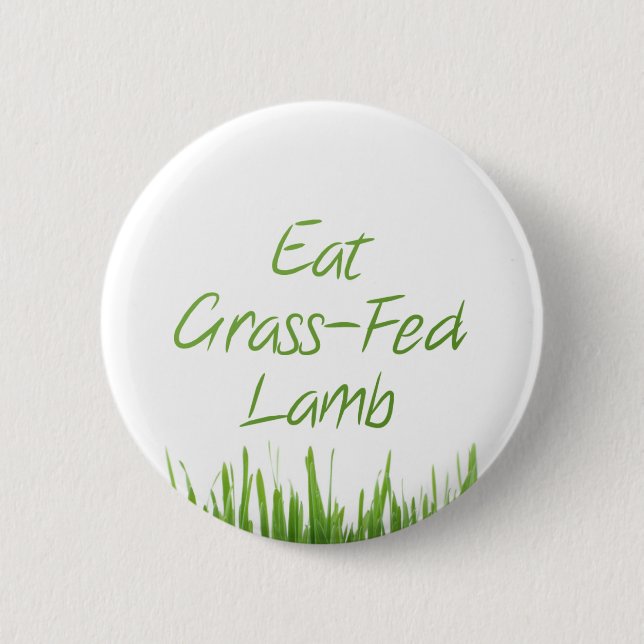 Eat Grass-Fed Lamb 2 Inch Round Button (Front)