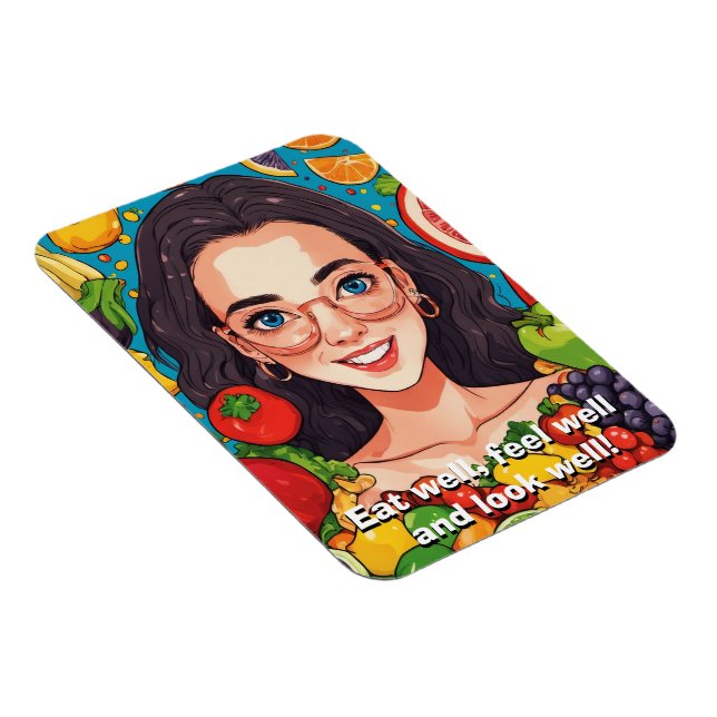 Eat Healthy  Magnet (Right Side)