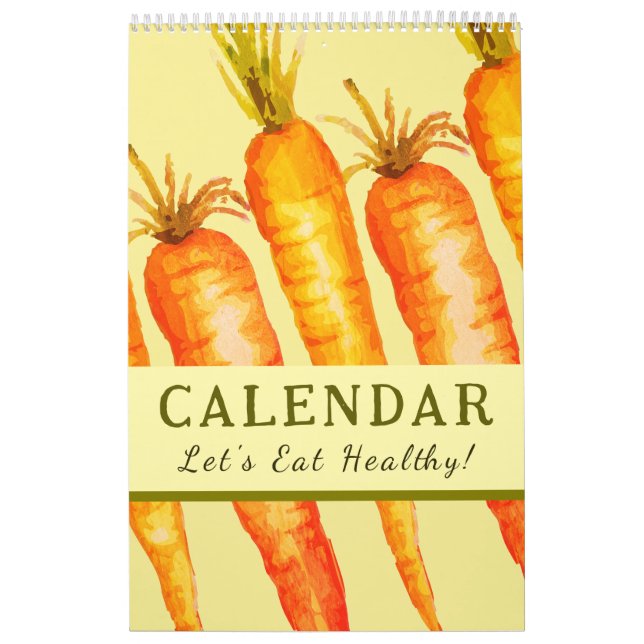 Eat Healthy Wall Art 2026 Motivational  Calendar (Cover)