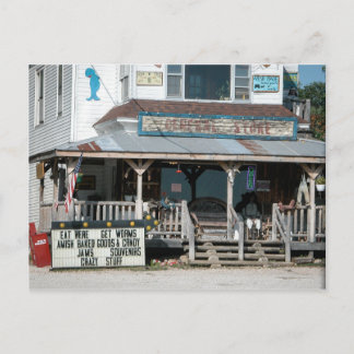 Eat Here Get Worms General Store Postcard
