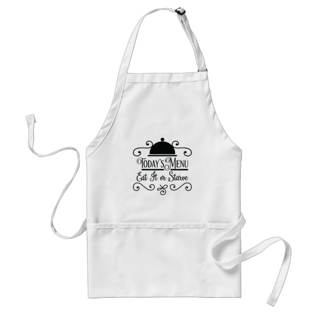 Eat it or starve menu standard apron (Front)