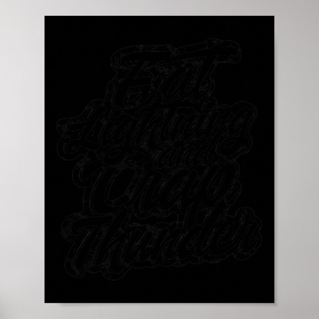 Eat Lightning And Crap Thunder - Bodybuilding And  Poster (Front)