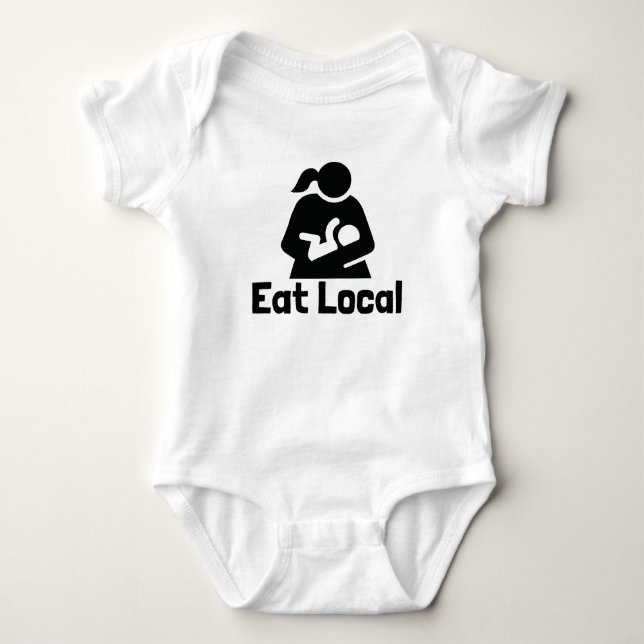 Eat Local Baby Bodysuit (Front)