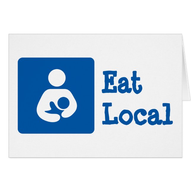 Eat Local / Breastfeeding / Nursing Icon (Front Horizontal)