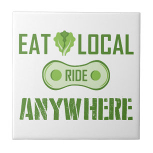 Eat Local, Ride Anywhere Tile