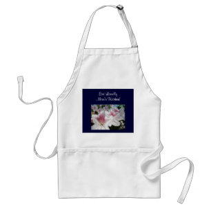 Eat Locally Mom's Kitchen apron Pink Azaleas