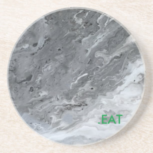 .EAT Marble Grey plate Coaster