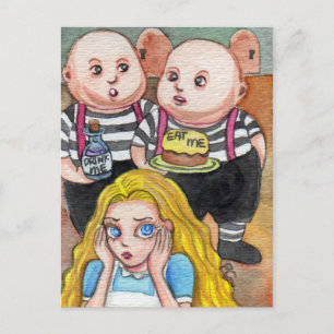 Eat me and drink me postcard