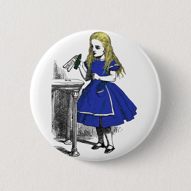 Eat Me, Drink Me 2 Inch Round Button (Front)