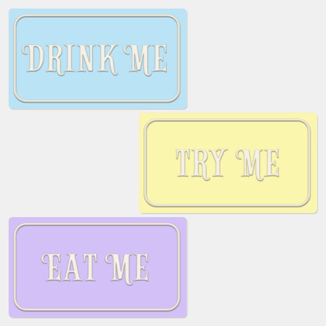 "Eat Me, Drink Me, Try Me" Wonderland Tea Party (Group)