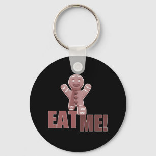 EAT ME! Gingerbread Man - Red Keychain