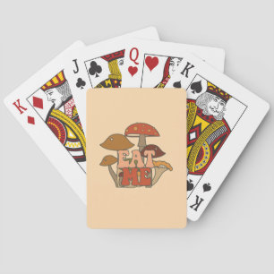 "Eat Me" – Whimsical Mushroom Design Playing Cards