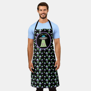  Eat Mor Chiken Aliens Abducted Our Cow Funny  Apron
