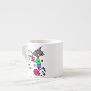 Eat More Cake Birthday Humour Espresso Cup