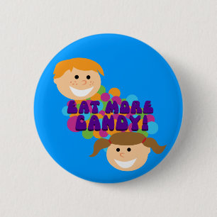 Eat More Candy Retro Kids 2 Inch Round Button