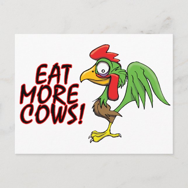 EAT MORE COWS! POSTCARD (Front)