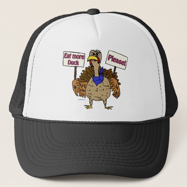 Eat More Duck - Talking Turkey Trucker Hat (Front)
