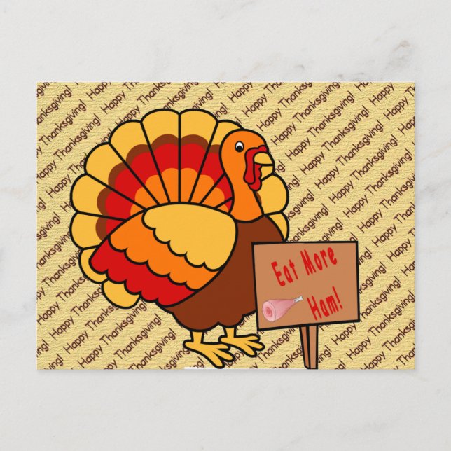 Eat More Ham Postcard (Front)