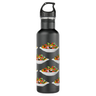 Eat more plants fresh salad motivation lettering 710 ml water bottle